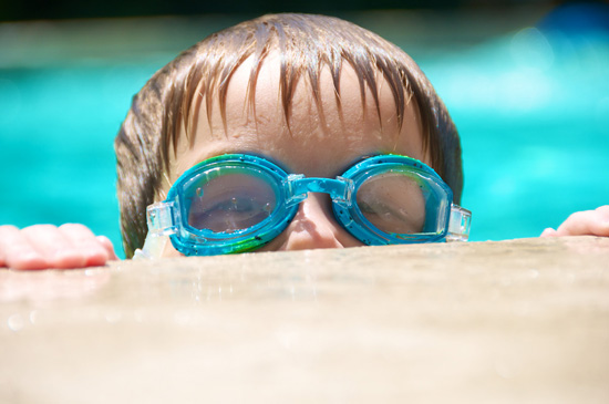   The little ones stayed in the pool the whole day long. :)  