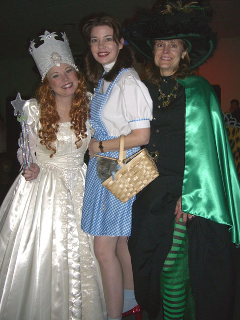   Here we are--Glinda (me), Dorothy (author Karen Harrington) and the Witch (reader Vicki Lee)!  