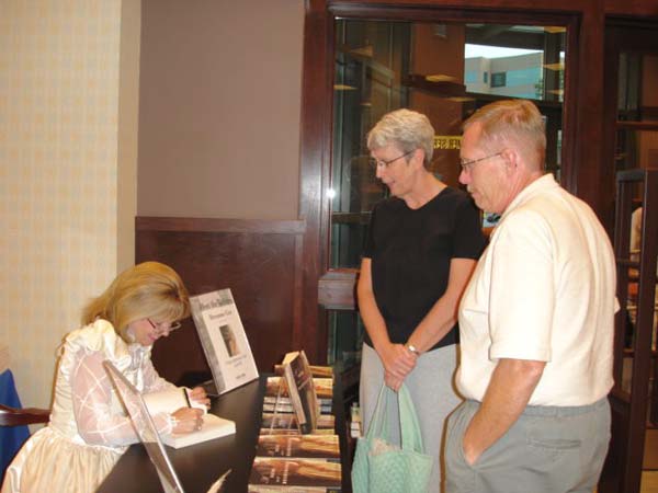 I had done a speaking event at a writer's organization this woman is a member of. She is a talented journalist and I had an opportunity to meet her husband and to catch up on our visiting.