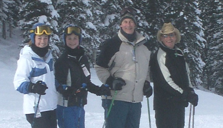 The girls, Greg and his brother, Phil