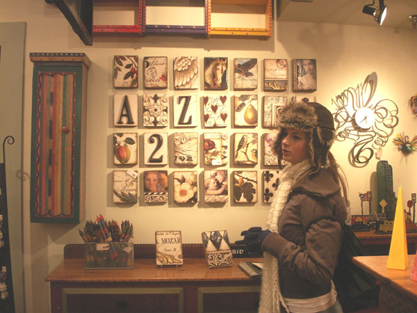 The girls go shopping. That's our 17 year old, but our 19 year old is the one who fell in love with those plaques. She bought one for herself, put another on her Christmas list and another on her birthday list.