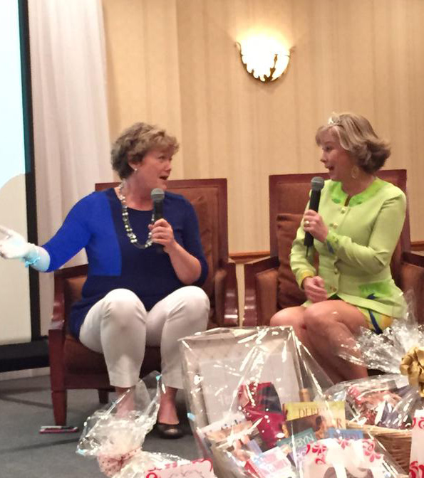L to R: NY Times bestselling author Cathy Maxwell and Deeanne Gist