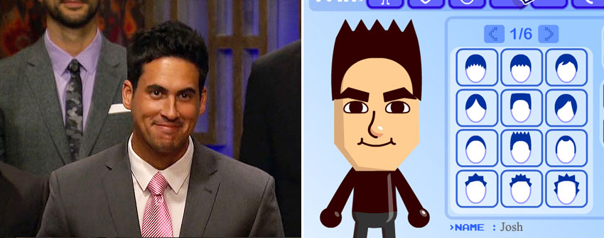 I made Josh his very own Mii.