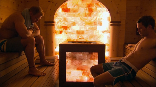 Something tells me a producer is to blame (thank?) for this scene.