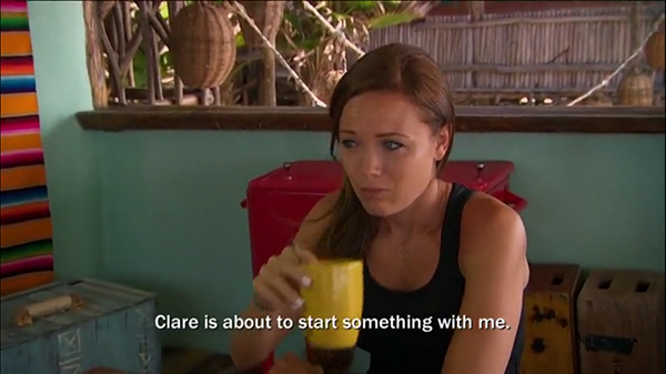 Poor Jackie decided to have her coffee in the wrong place at the wrong time.