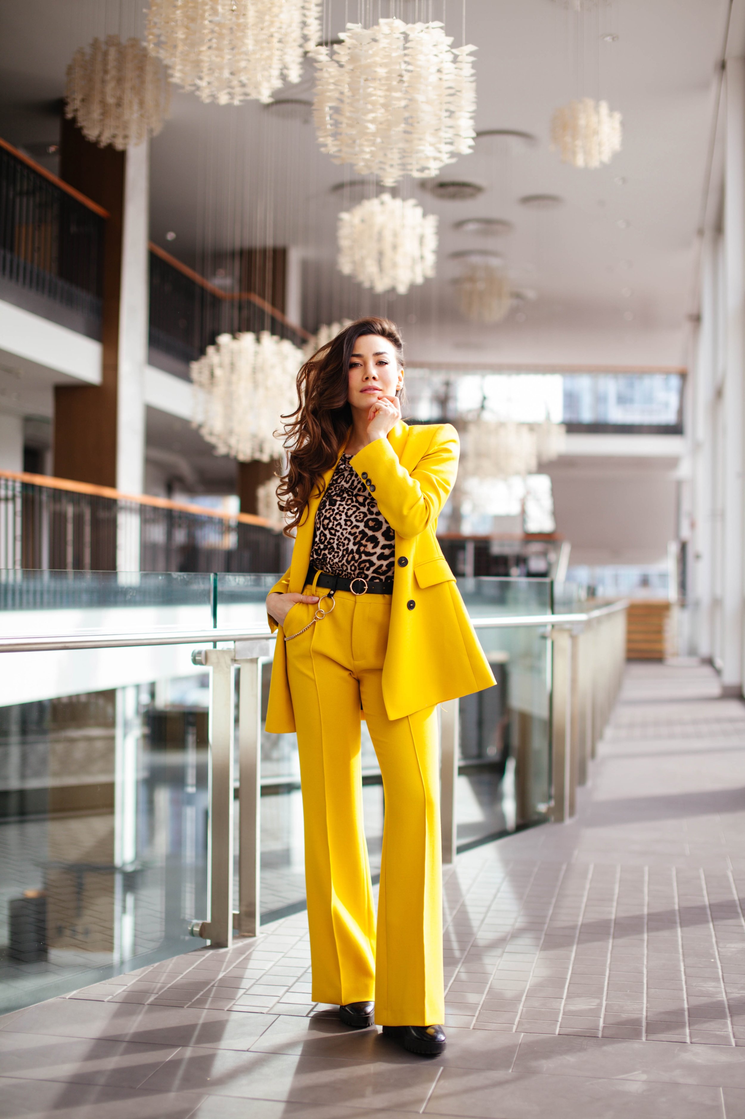 High Quality Double Breasted Yellow Pants Suit For Women Long Sleeve Blazer  For Business And Office Autumn Yellow Suits For Ladies 201030 From Dou01,  $24.56 | DHgate.Com