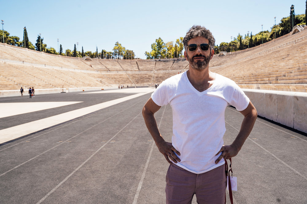  Andy couldn’t get over this stadium! 