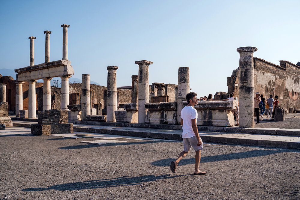  We fast-walked through all of Pompeii 
