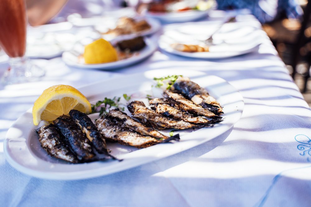  Grilled sardines 