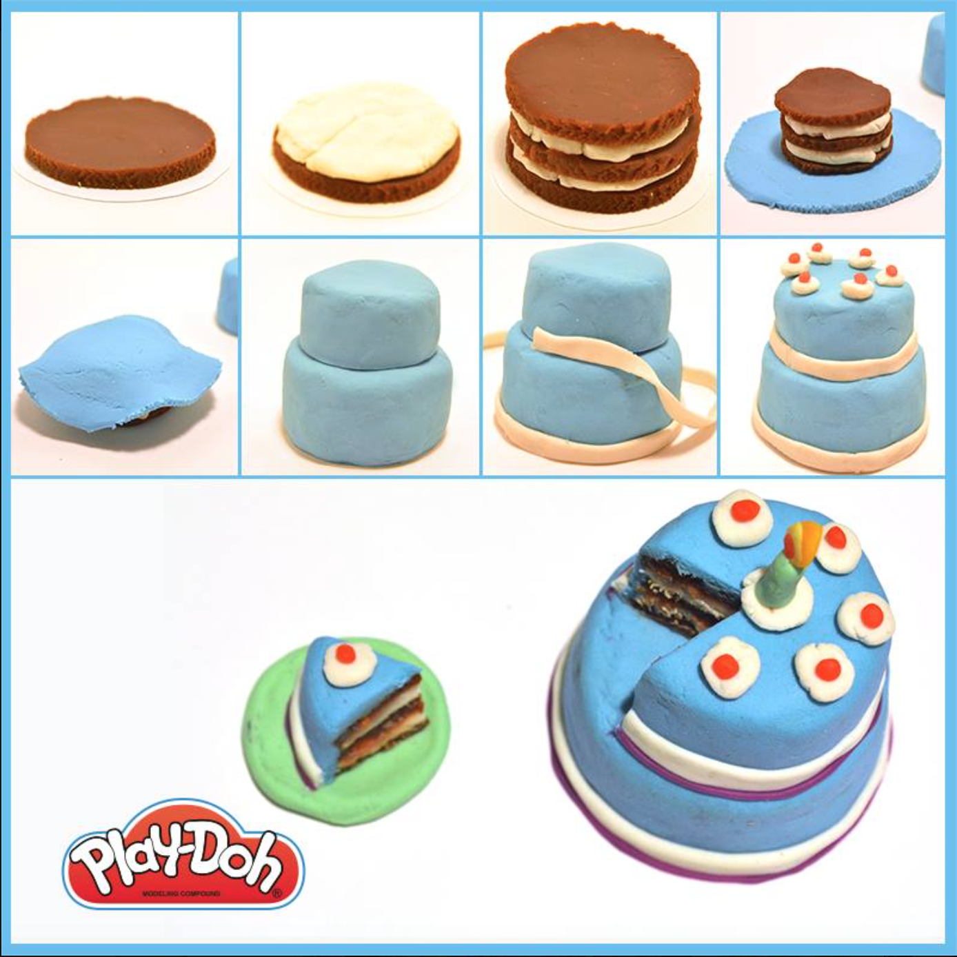 Step-by-Step Cake Play-Doh Facebook & Instagram Post