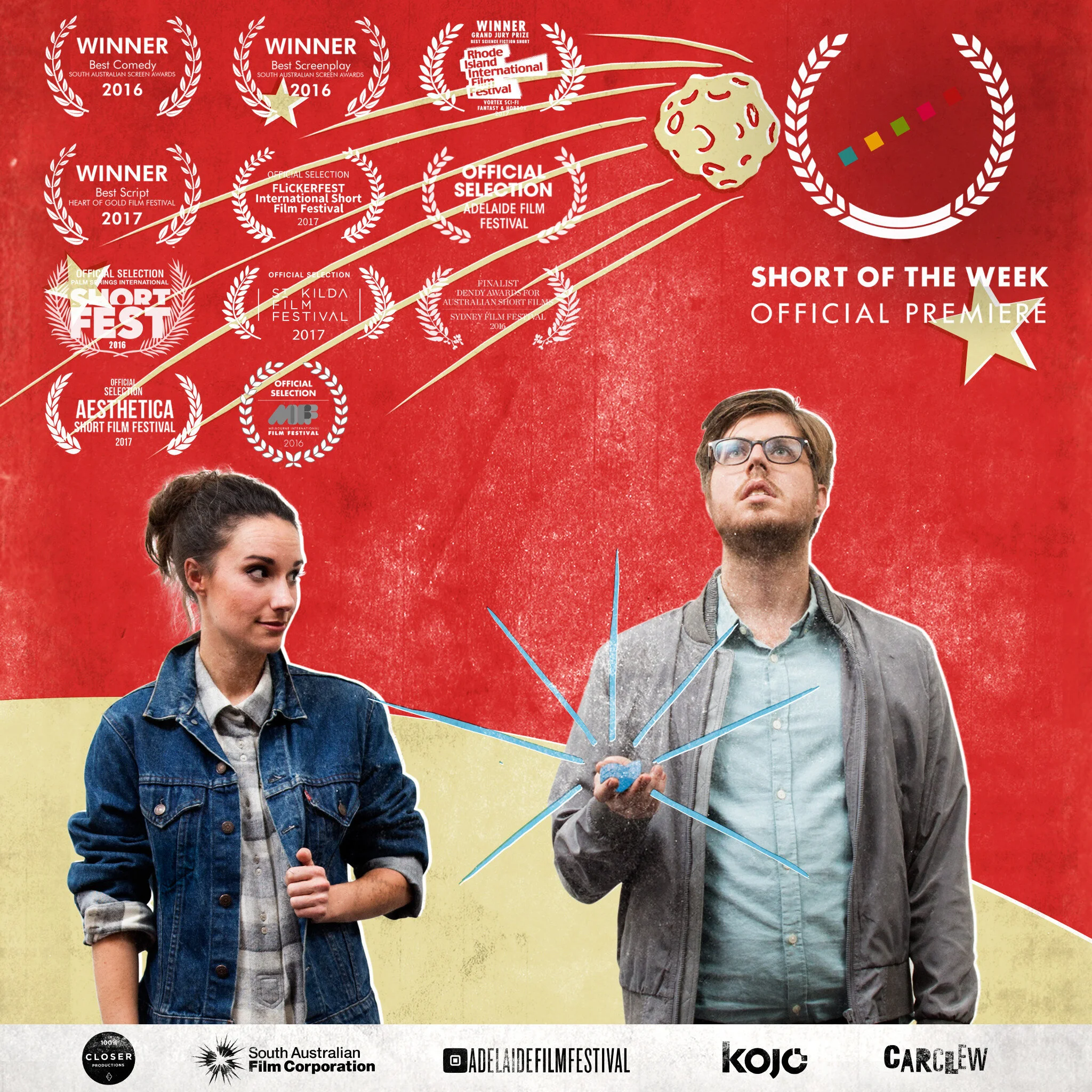 MY BEST FRIEND IS STUCK ON THE CEILING premieres on Short Of The Week