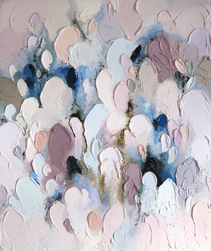 Interesting paintings by Lisa Madigan posted on Interiors Addict .