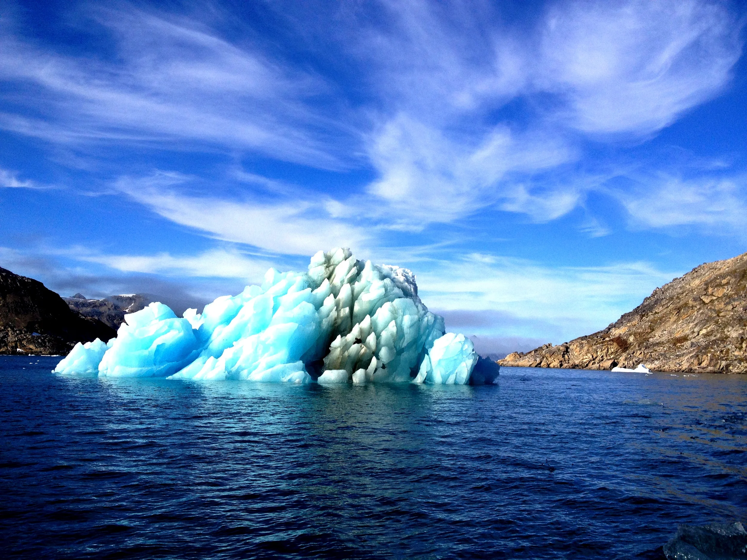 A glacier we passed along the way