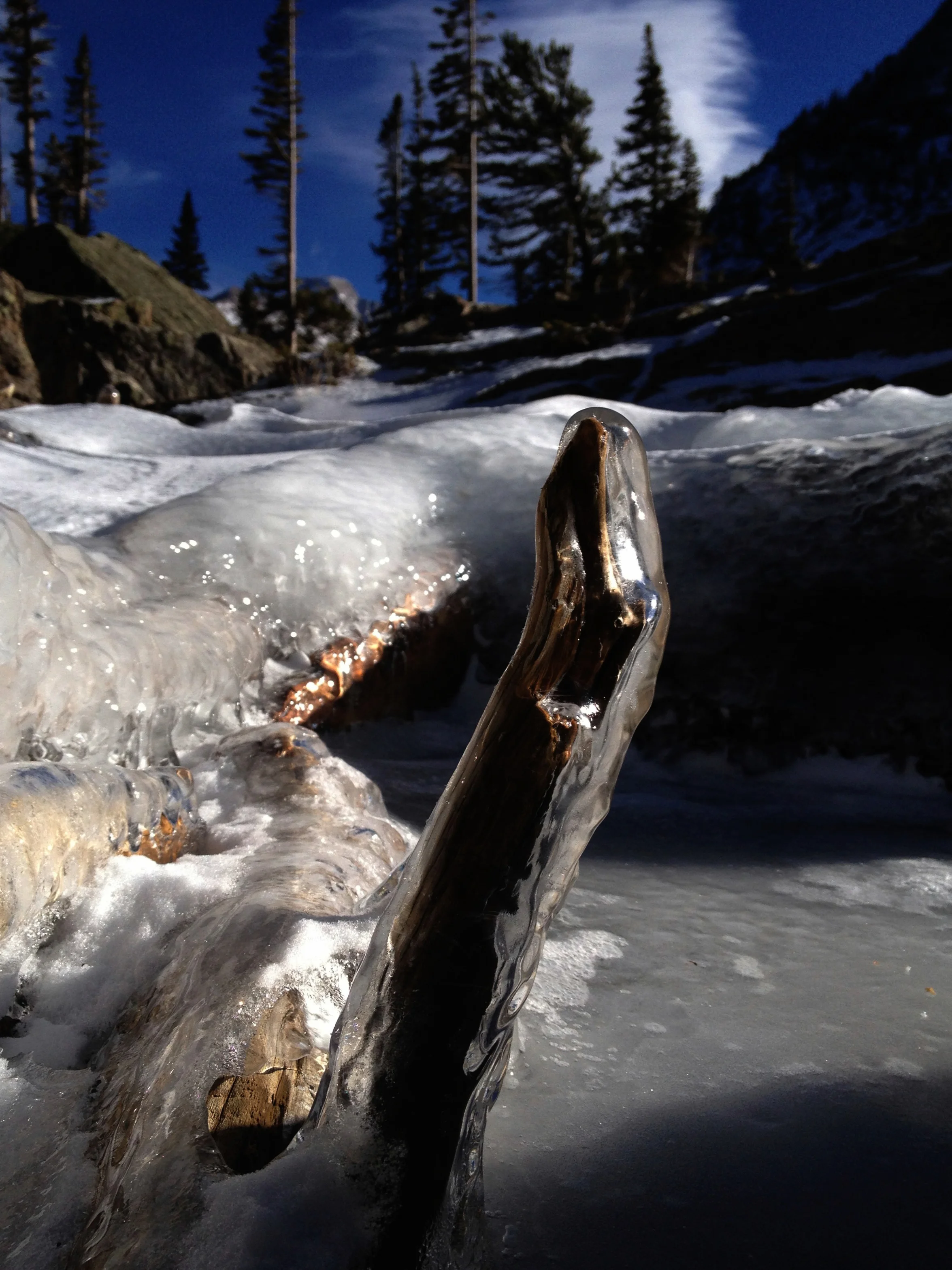 Chaos Canyon iced over.