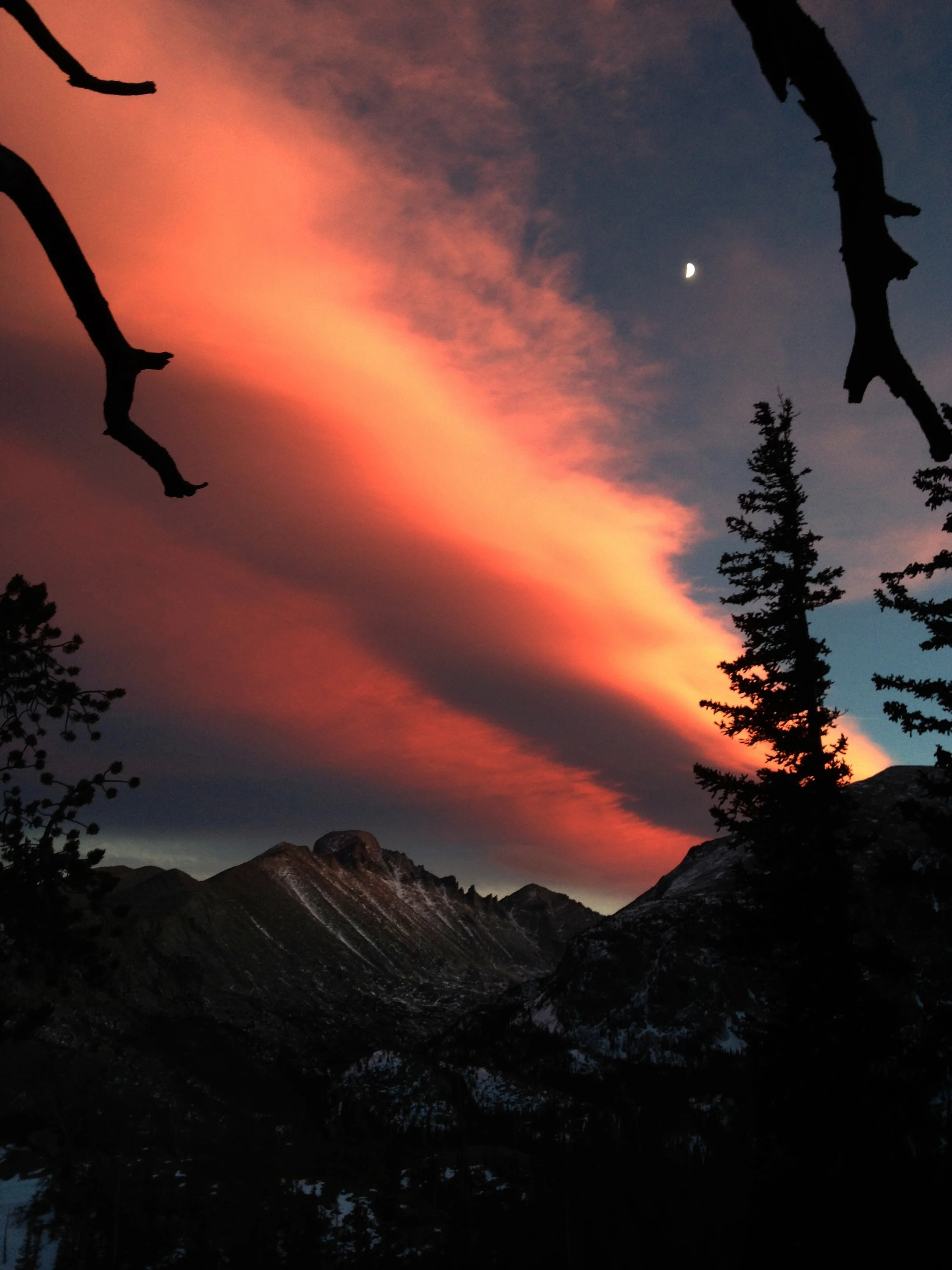 Long's Peak at sunset.