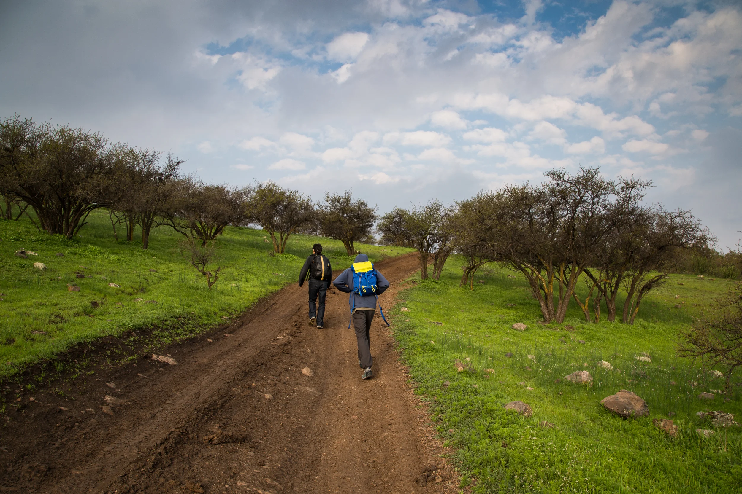 Ethan and Sebastian near Santiago.