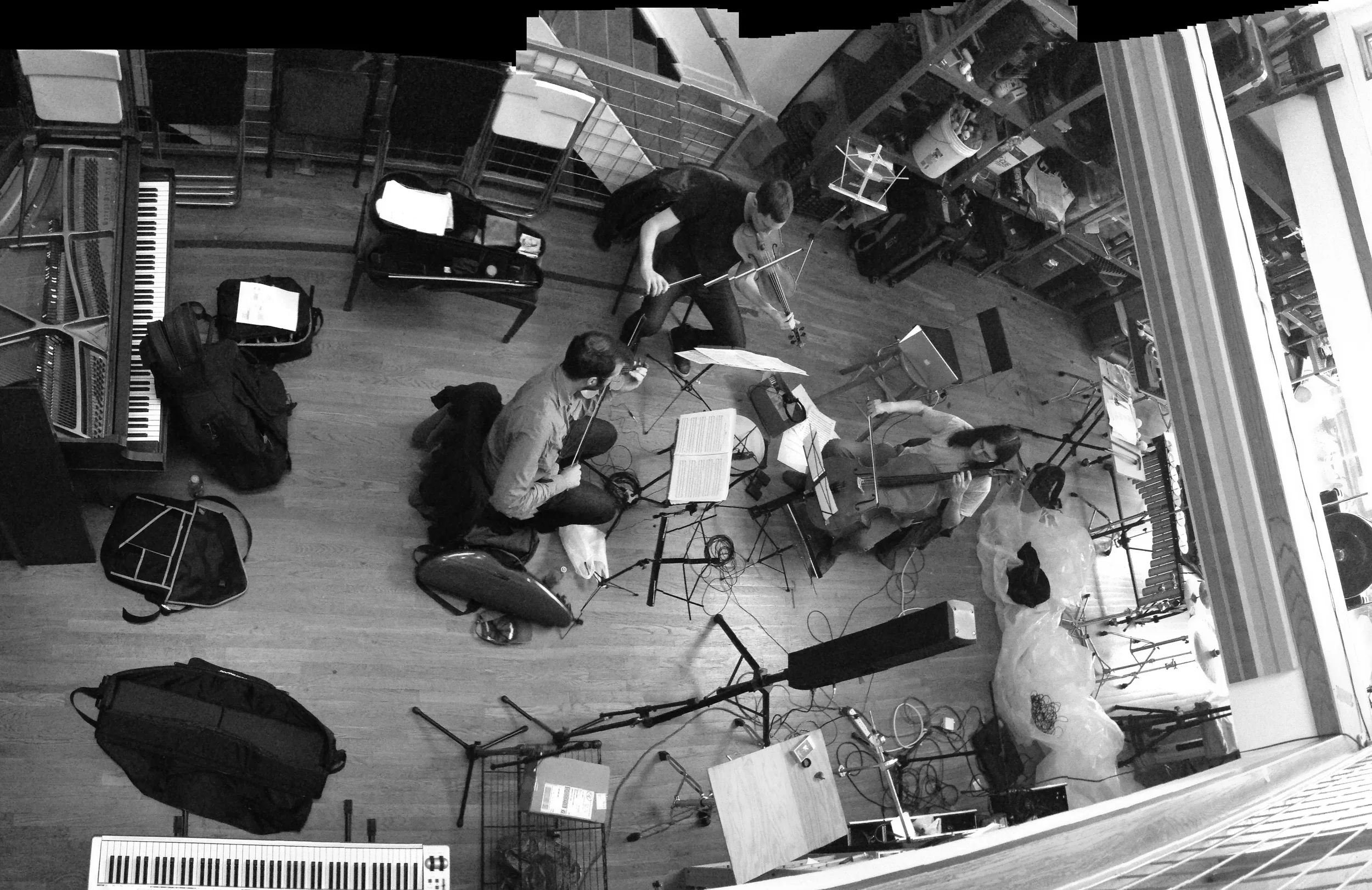 Rehearsing When I Dream with ICE at ICEHaus. Brooklyn, 2013.