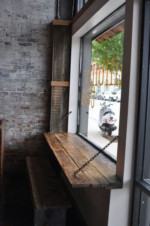 Cafe Window side bench ITCHBAN.com
