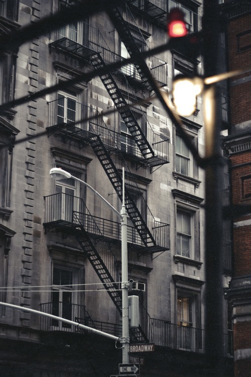 Traditional iconic new york fire escape staircase ITCHBAN.com