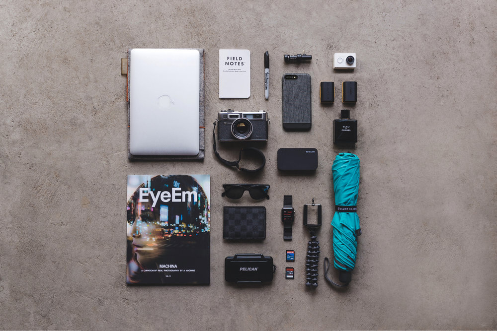 Incase iPhone Case & Battery Pack Flatlay