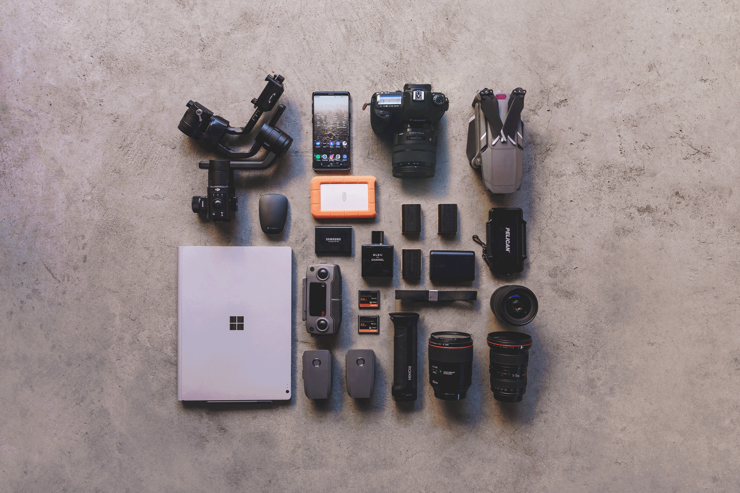 My Full Photography Travel kit (Nov 2018)