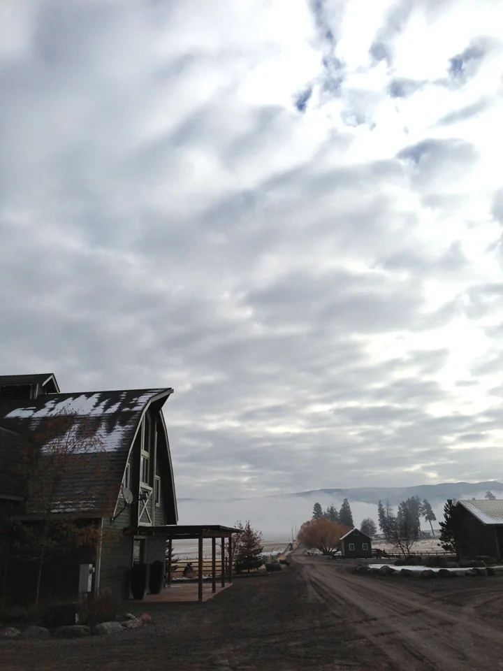 This is #Montana at dawn, captured after a morning work out session. &nbsp;The fog that rolls in over and around the hills is just magical and so breathtaking.