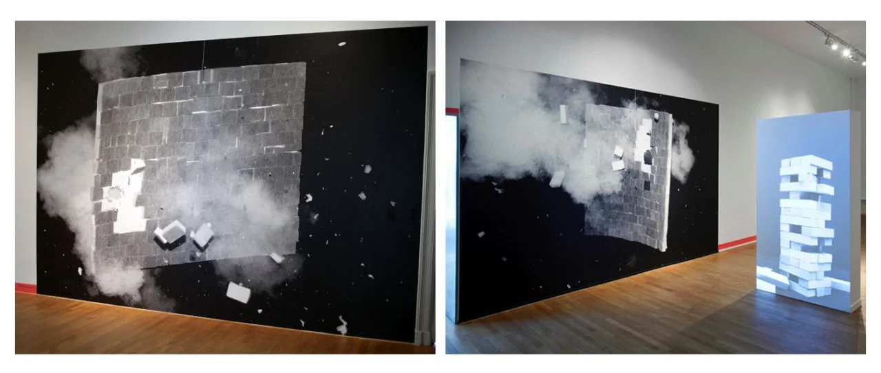 video installation Stable State and wallpaper diptych Der Ausbruch einer Flexiblen Wand (hart/weich) on display at Perm State Art Gallery, in Perm Russia, part of the traveling exhibition ‘Still Life - Contemporary Dutch Photograph’ by Foam, Amsterdam.
+ unclear website: http://www.gallery.permonline.ru/