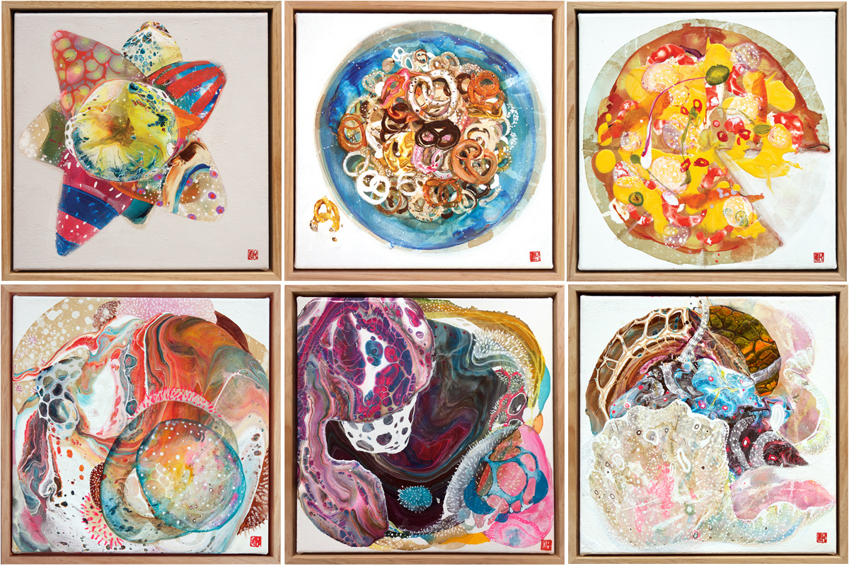 Day 23. 'Everlasting Gobstopper', Day 24. 'These Pretzels..', Day 25. 'Pizza', Day 26. 'Fluid Organics 1', Day 27. 'Fluid Organics 2', Day 24. 'Escargot'. 