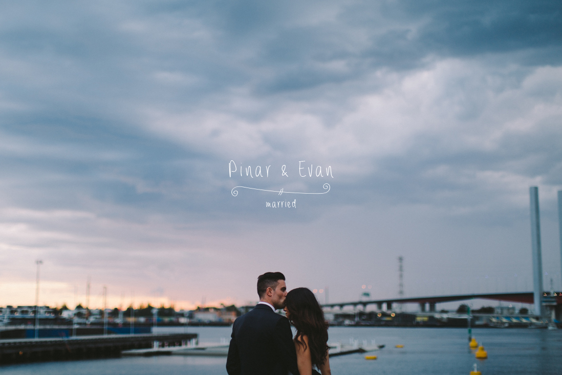 Just married: Pinar & Evan at Docklands, Melbourne