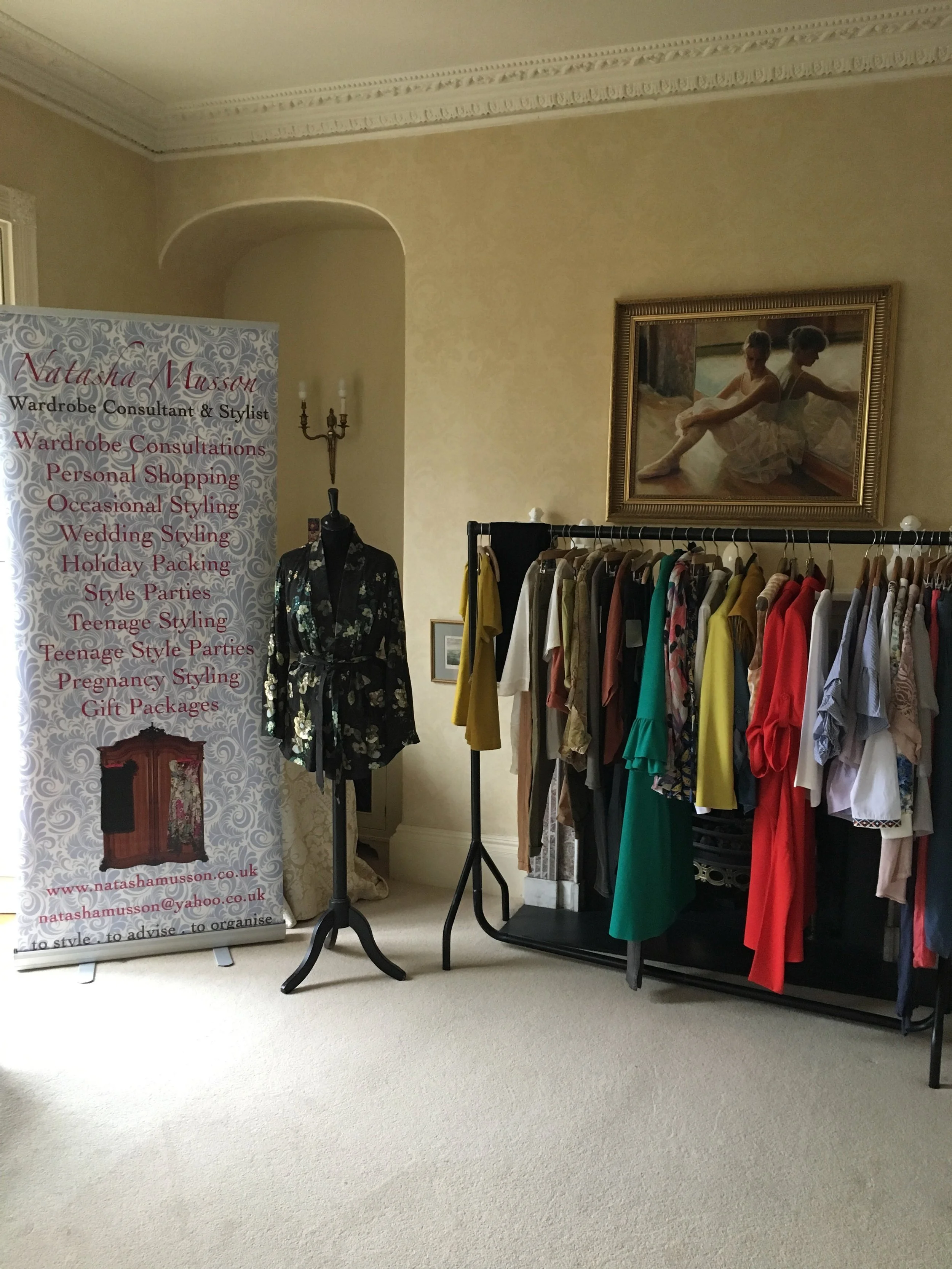 The rail of clothes for the Style Presentation 
