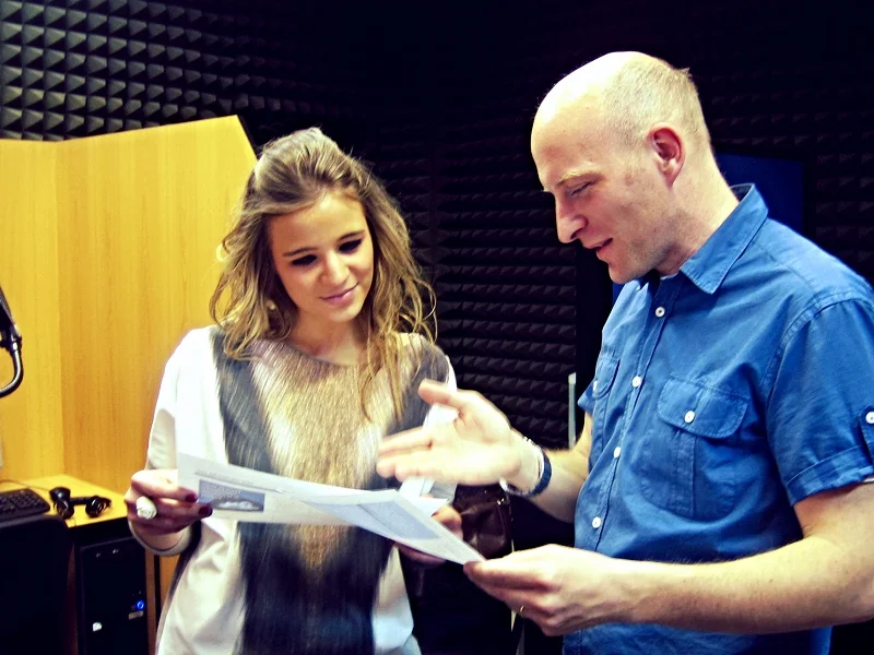 Fabrice and a participant in the Cognitive Psychology Laboratory