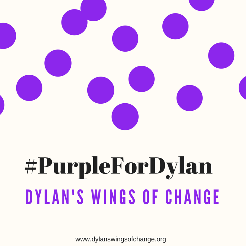 Consider making your own purple dot art and sharing on social media with the hashtag #PurpleForDylan.