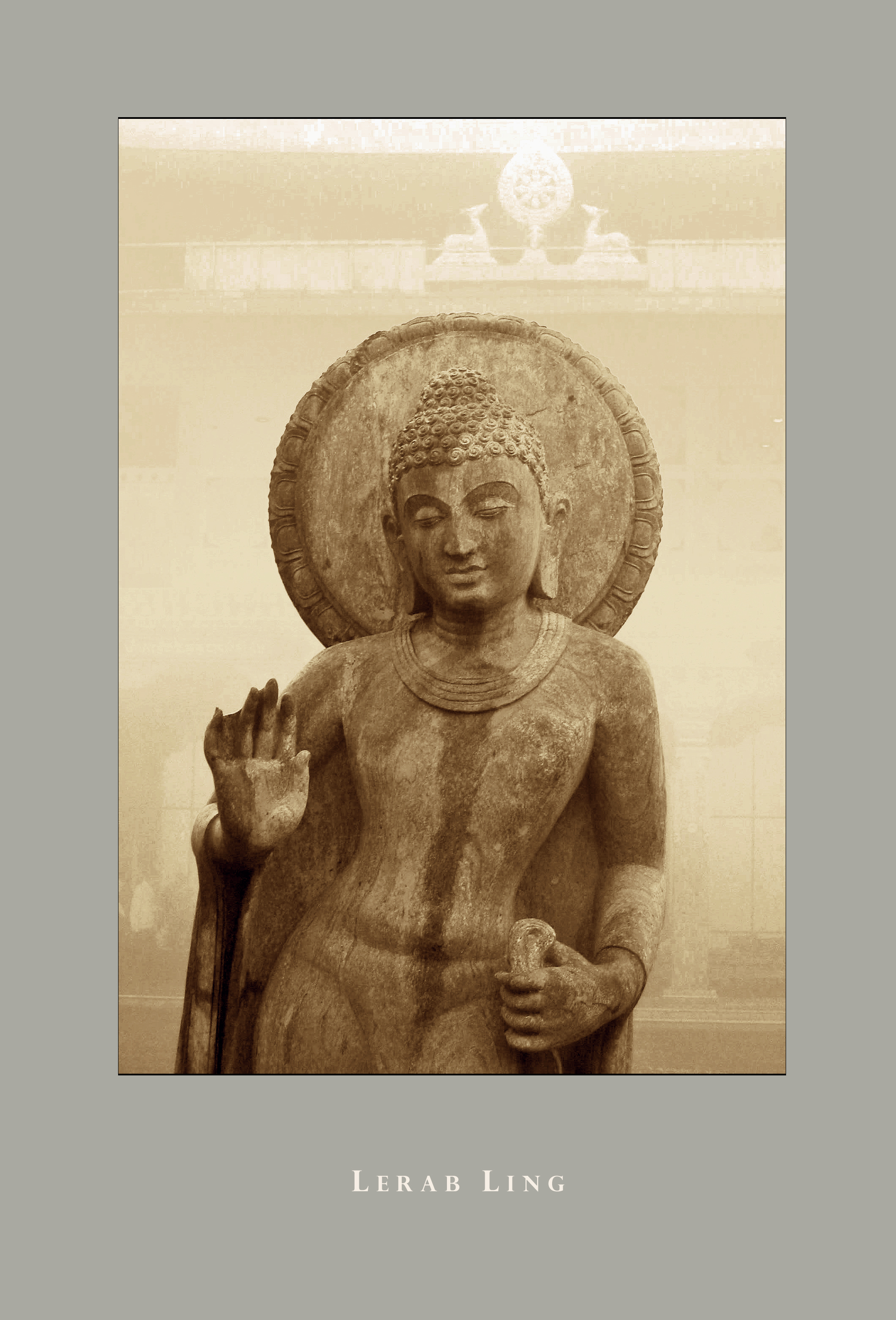 Buddha Statue Lerab Ling - poster