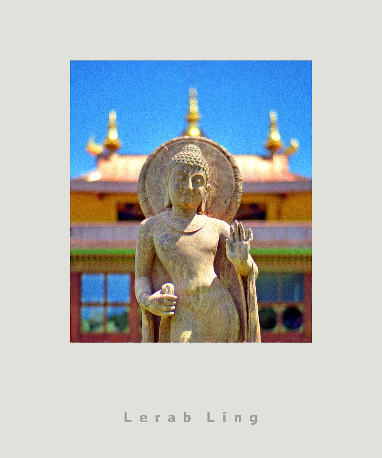 Buddha Statue Lerab Ling - poster