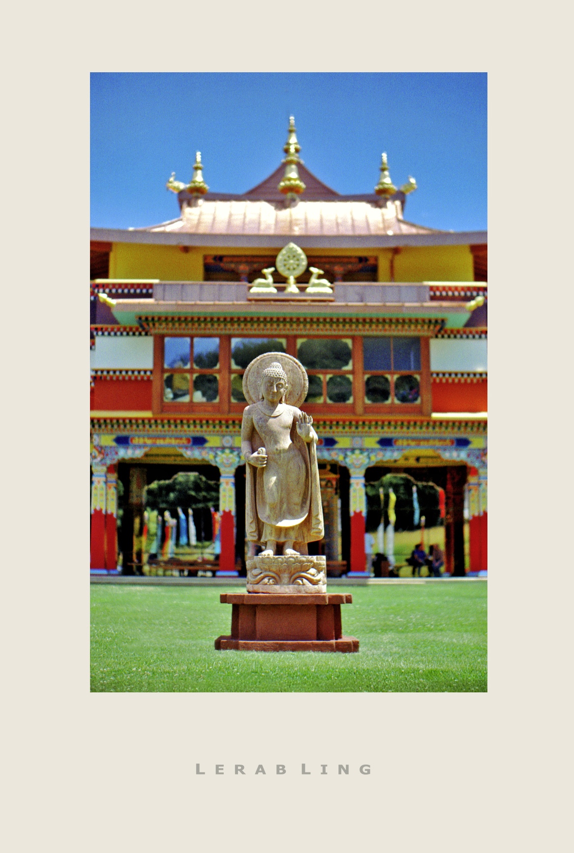 Buddha Statue Lerab Ling - poster
