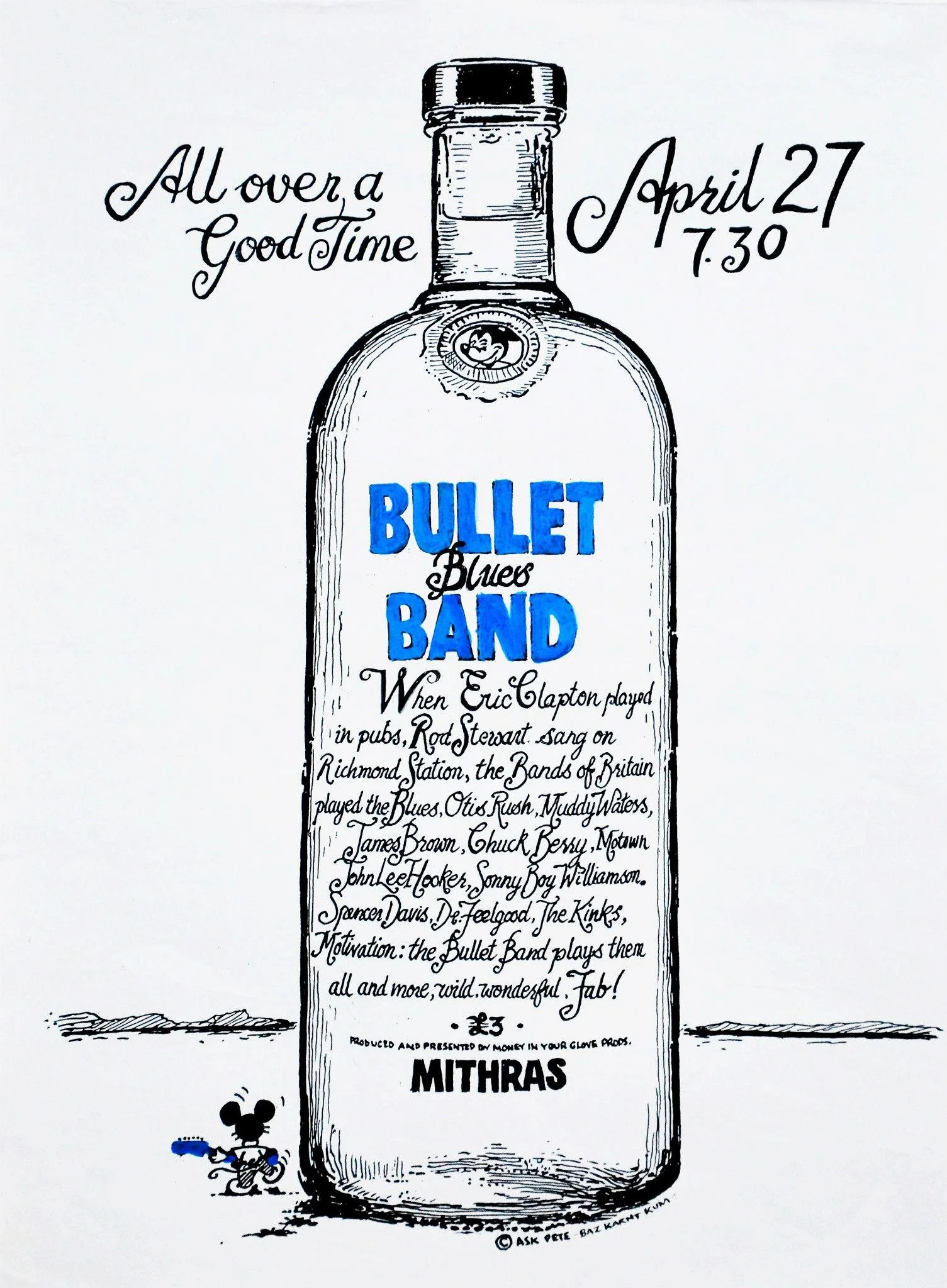 The Bullet Blues Band at the Pink Elephant charity event London 1993