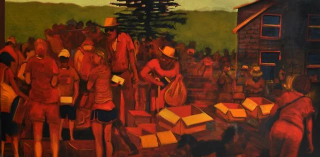 Treasure Hunt  oil on canvas  24x36" SOLD