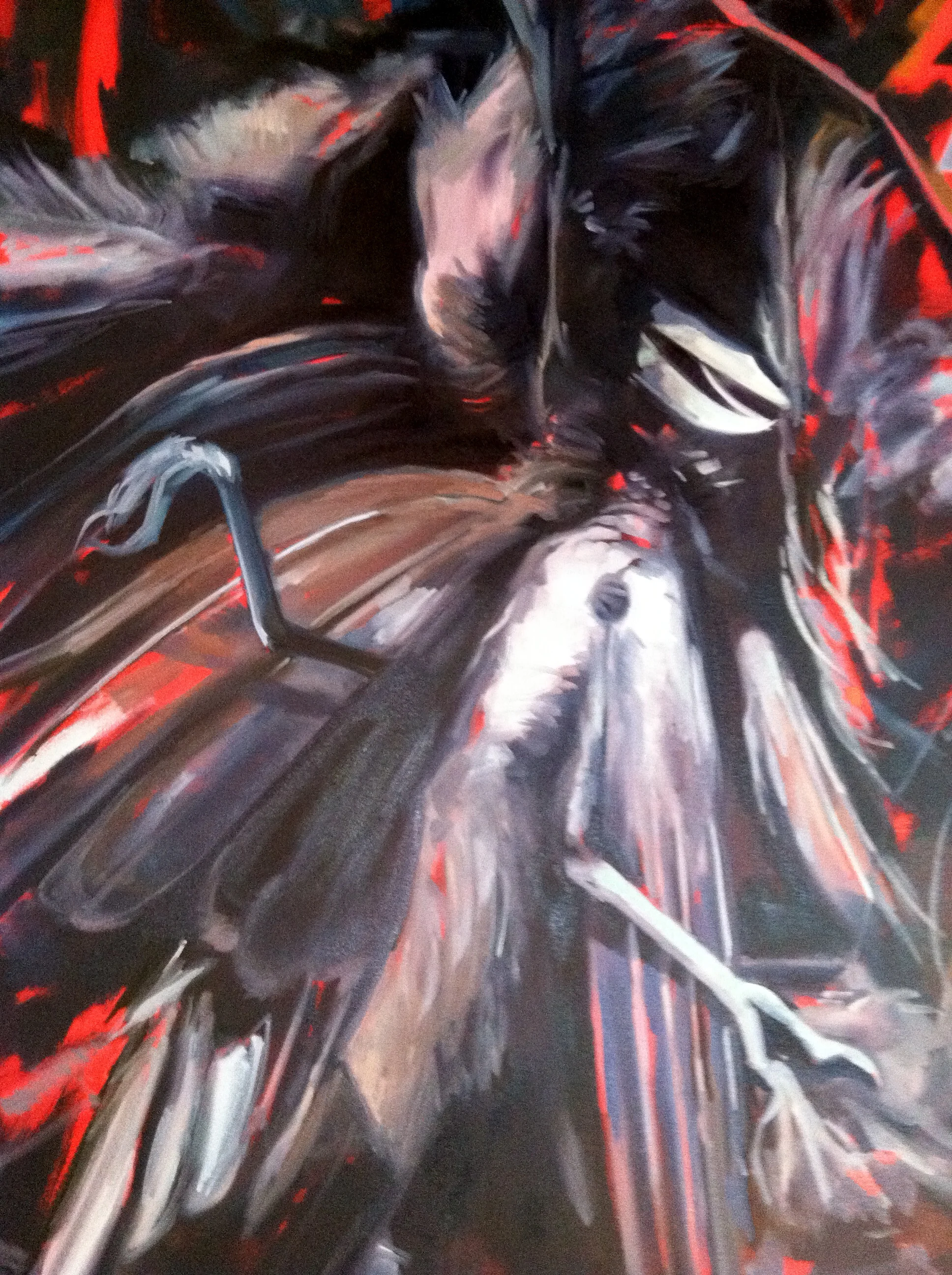 Where One Ends and the Other Begins    oil on canvas  36 x 48"