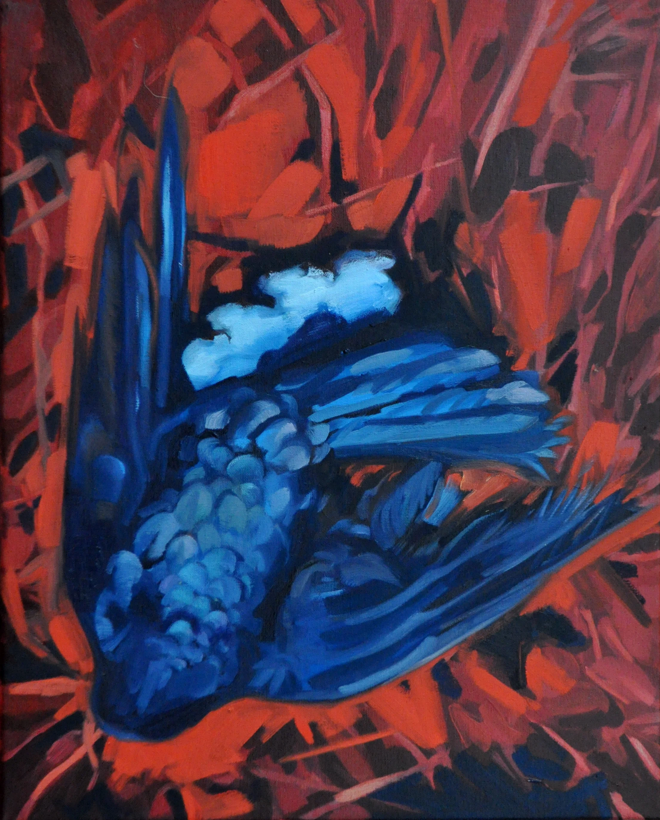 In the Hatred of a Minute   oil on linen  16x20"