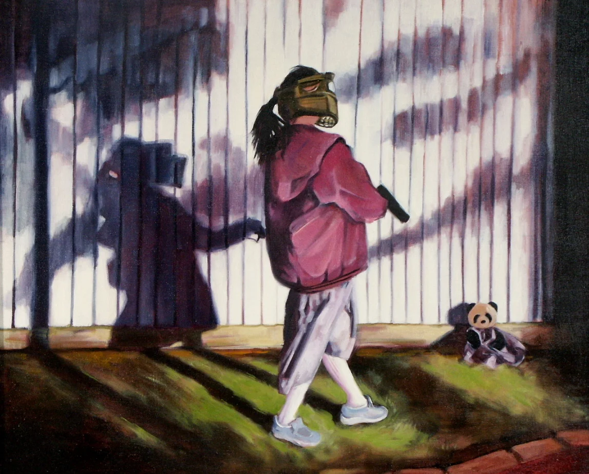 Fun With Panny    oil on canvas   24x30"