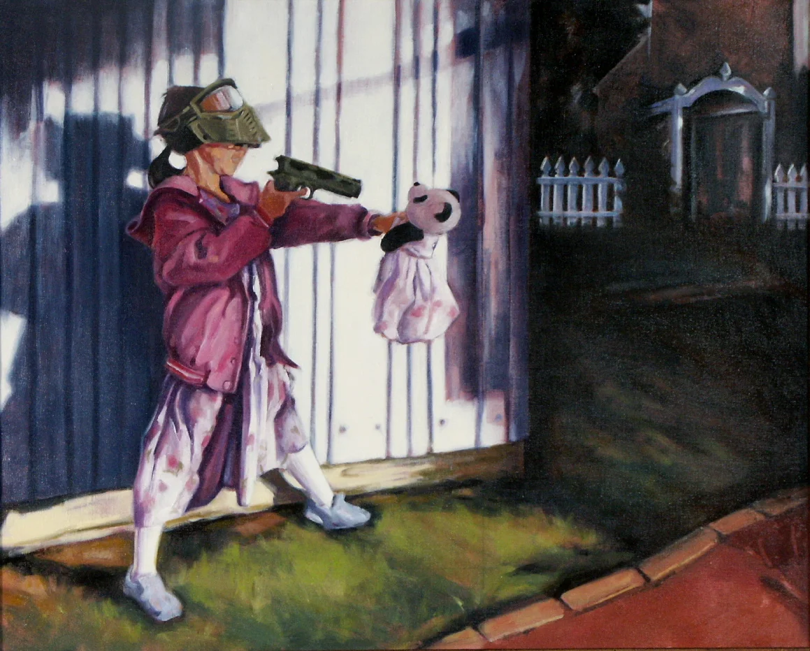 Fun With Toys    oil on canvas   24x30"