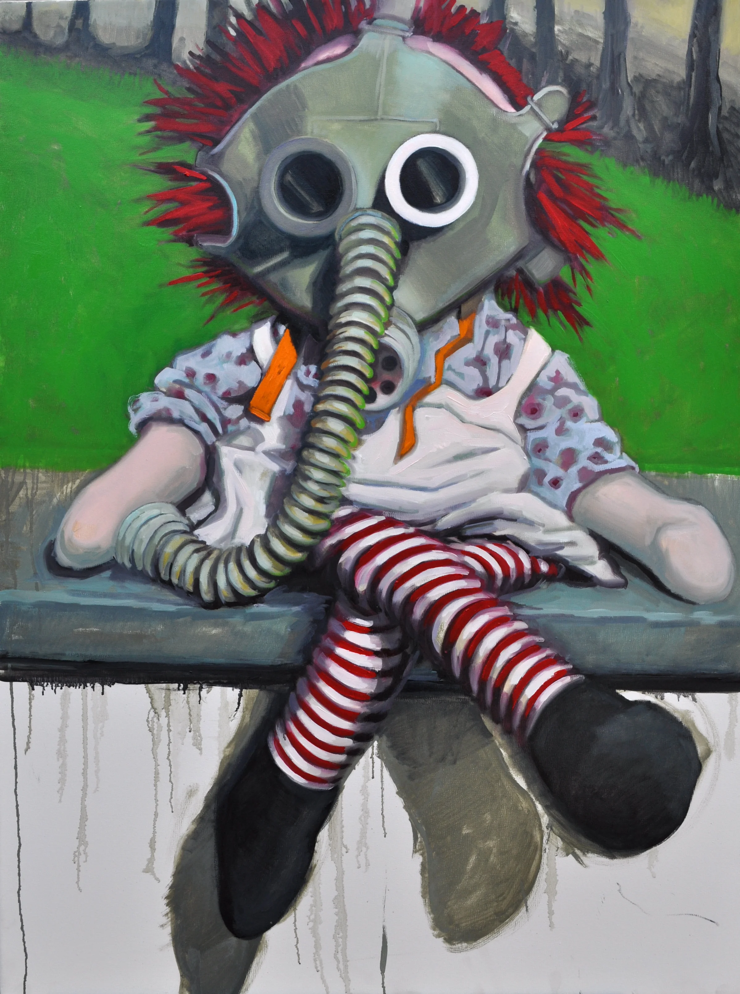 EMISSION    oil on canvas  30x40" SOLD