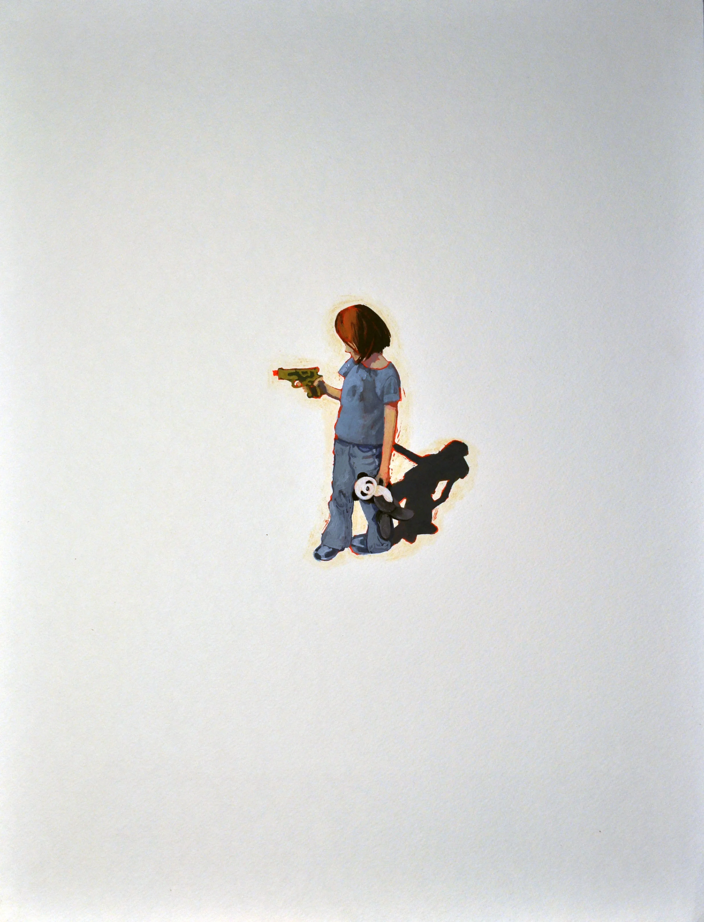 Fun With... Sister gouache on paper 16x20"