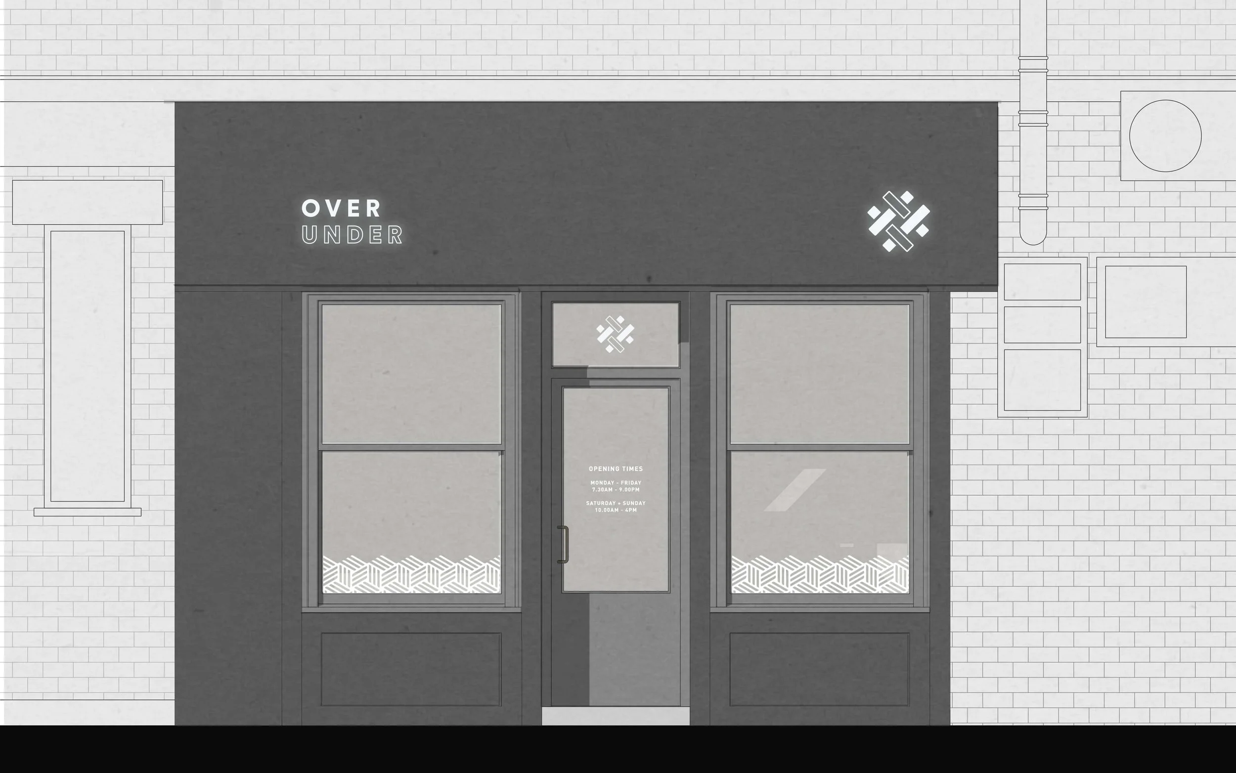 Bolter design shop front design for Over Under