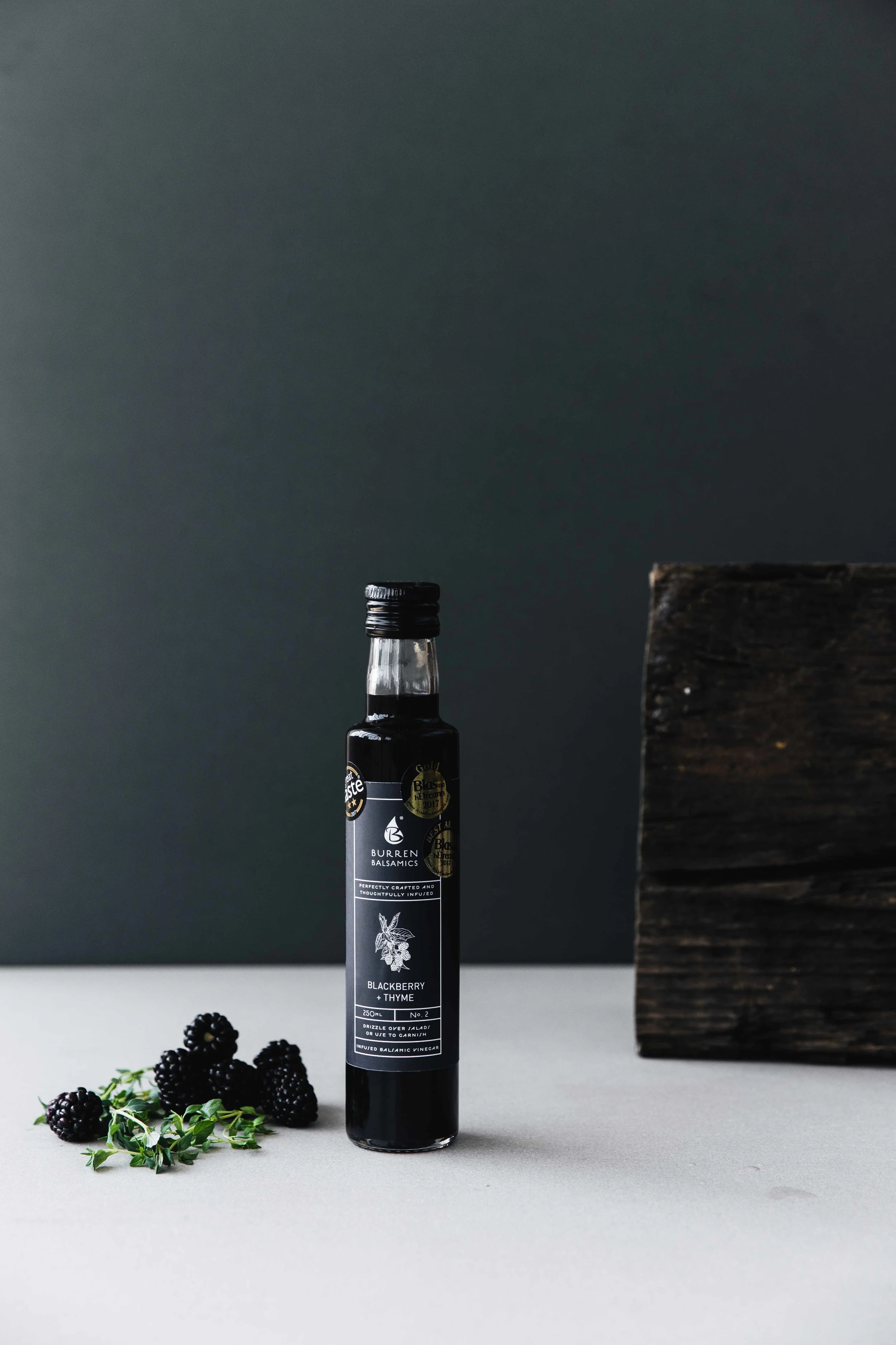 Bolter design packaging design for Burren Balsamics