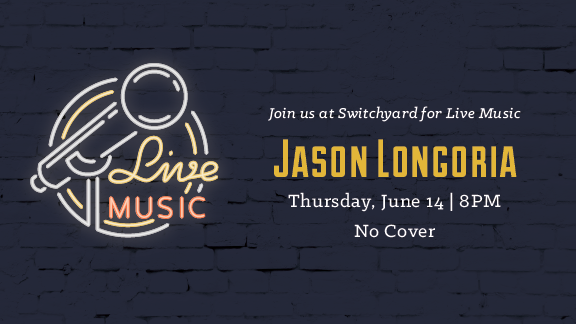 Join us in the taproom as rhythmic guitarist Jason Longoria performs live in the tap room! Thursday, June 14 | 8 - 11 PM No cover.