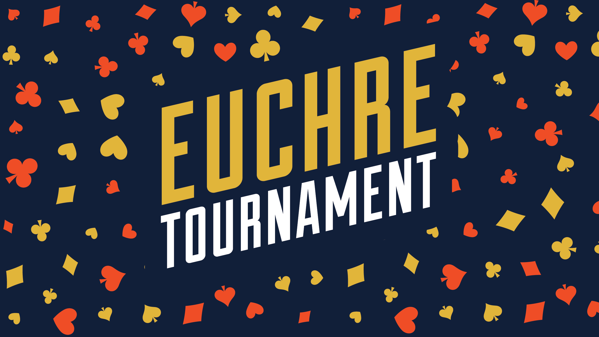 Join us for our first Euchre Tournament night! First place team is awarded two $25 gift cards. Second place wins two $15 gift cards and third place gets two $10 gift cards! Registration starts at 6:30 PM and games start at 7:00 PM - All ages, must be 21+ to receive gift card / consume alcohol. Non-alcoholic beverages available.
