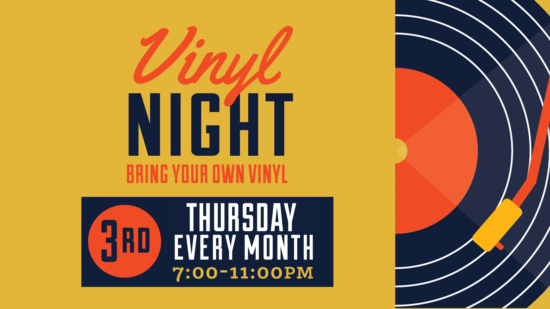 In partnership with Landlocked Music and Secretly Distribution grab your wax and join us for a special BYOV featuring guest DJs from Secretly & Landlocked! BYOV and help curate the night's playlist and stick around for a chance to win a $25 Landlocked gift card to help build your collection!