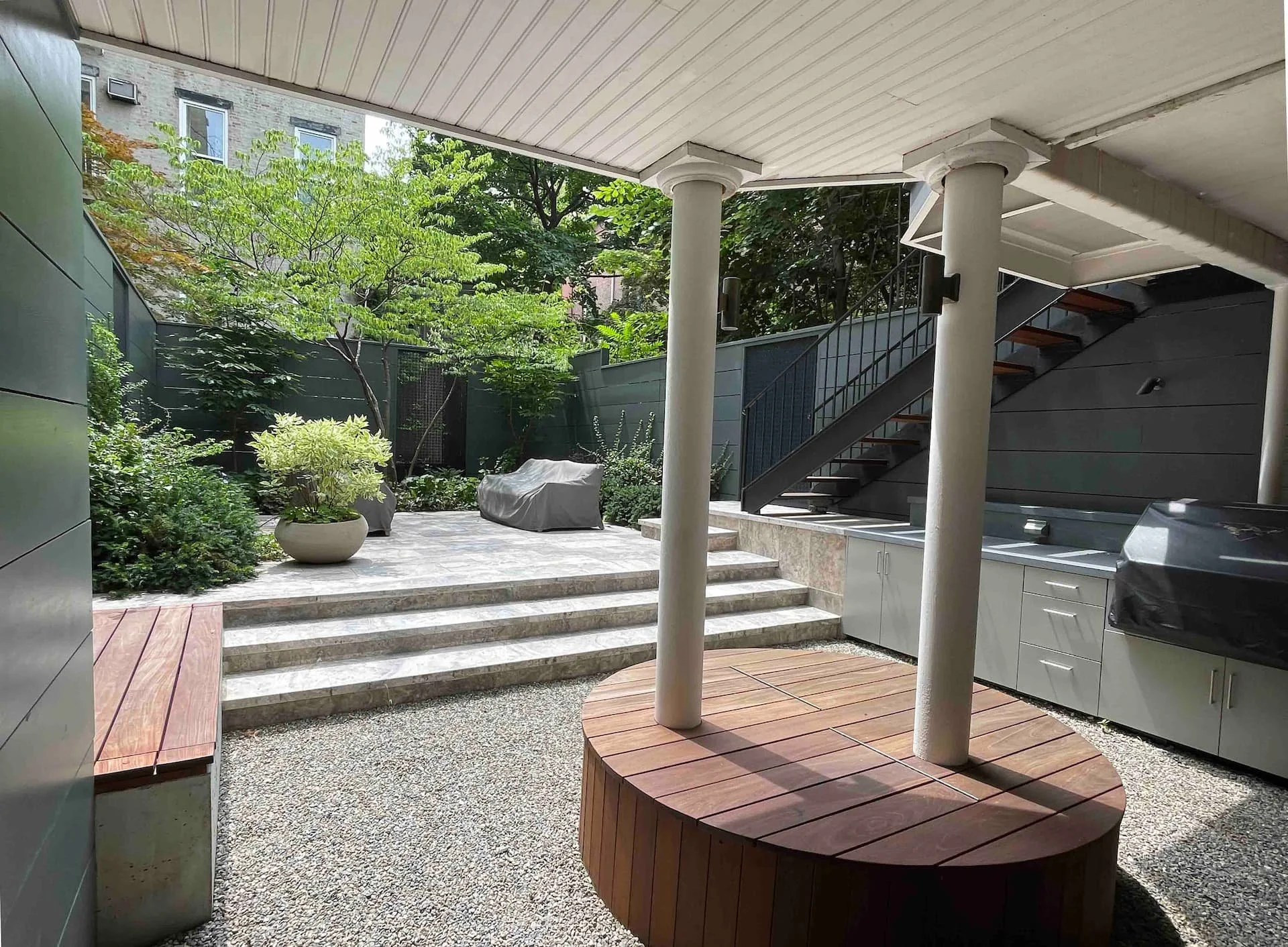 Luxury backyard and patio design in New York — Todd Haiman Landscape Design