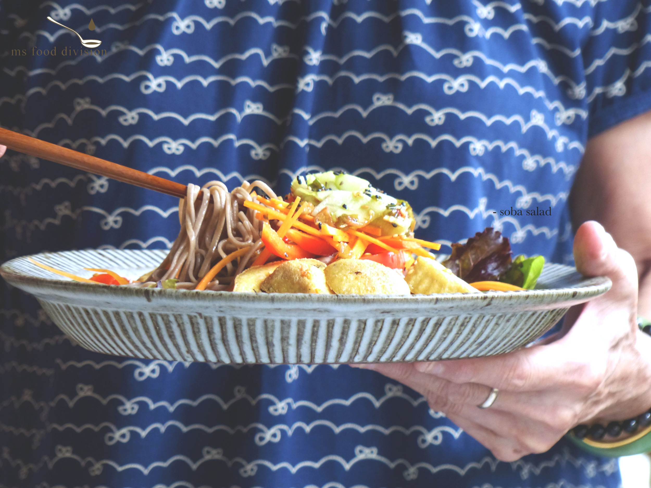 soba salad with fresh lime dressing